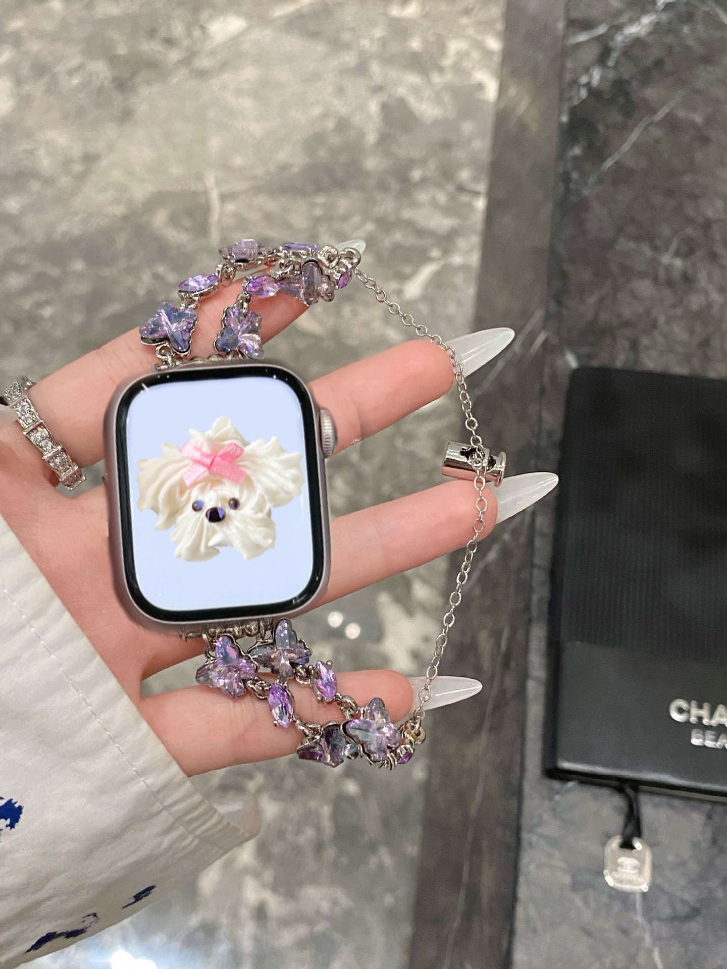 Enchanted Butterfly Gemstone Apple Watch Band