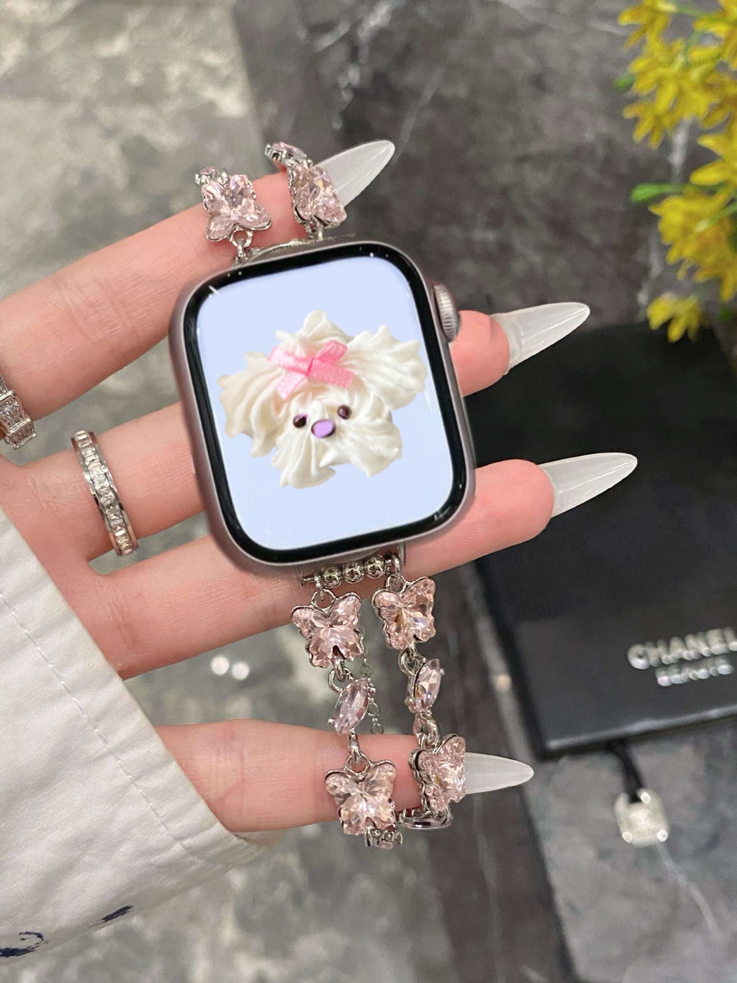 Enchanted Butterfly Gemstone Apple Watch Band